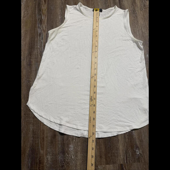 Eileen Fisher White Basic Quiet Luxury Designer Oversized Stretchy Tank XXS - Picture 3 of 10